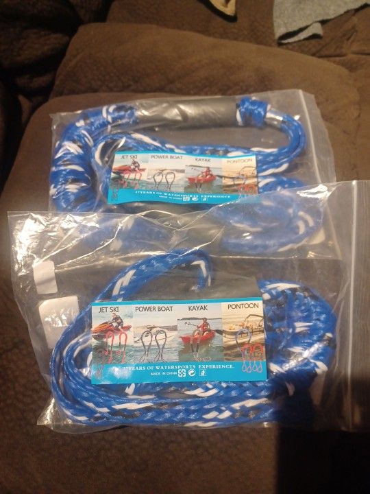 2 Pcs Dock Lines Bungee Mooring Rope For Boat Jet Ski Kayak Pontoon PWC Boat