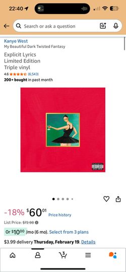 Kanye West Lyrics limited edition