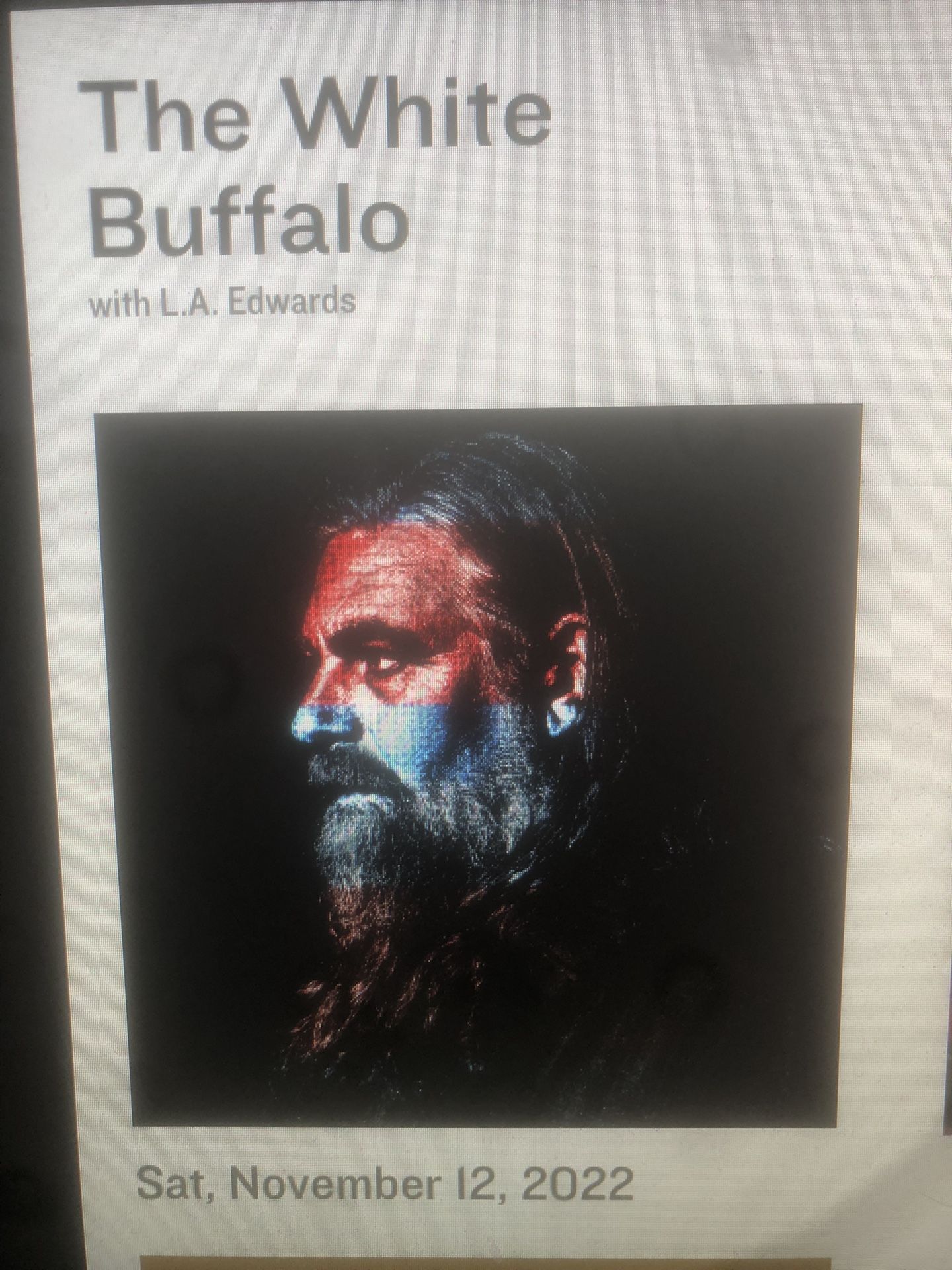 White Buffalo 2 Tickets