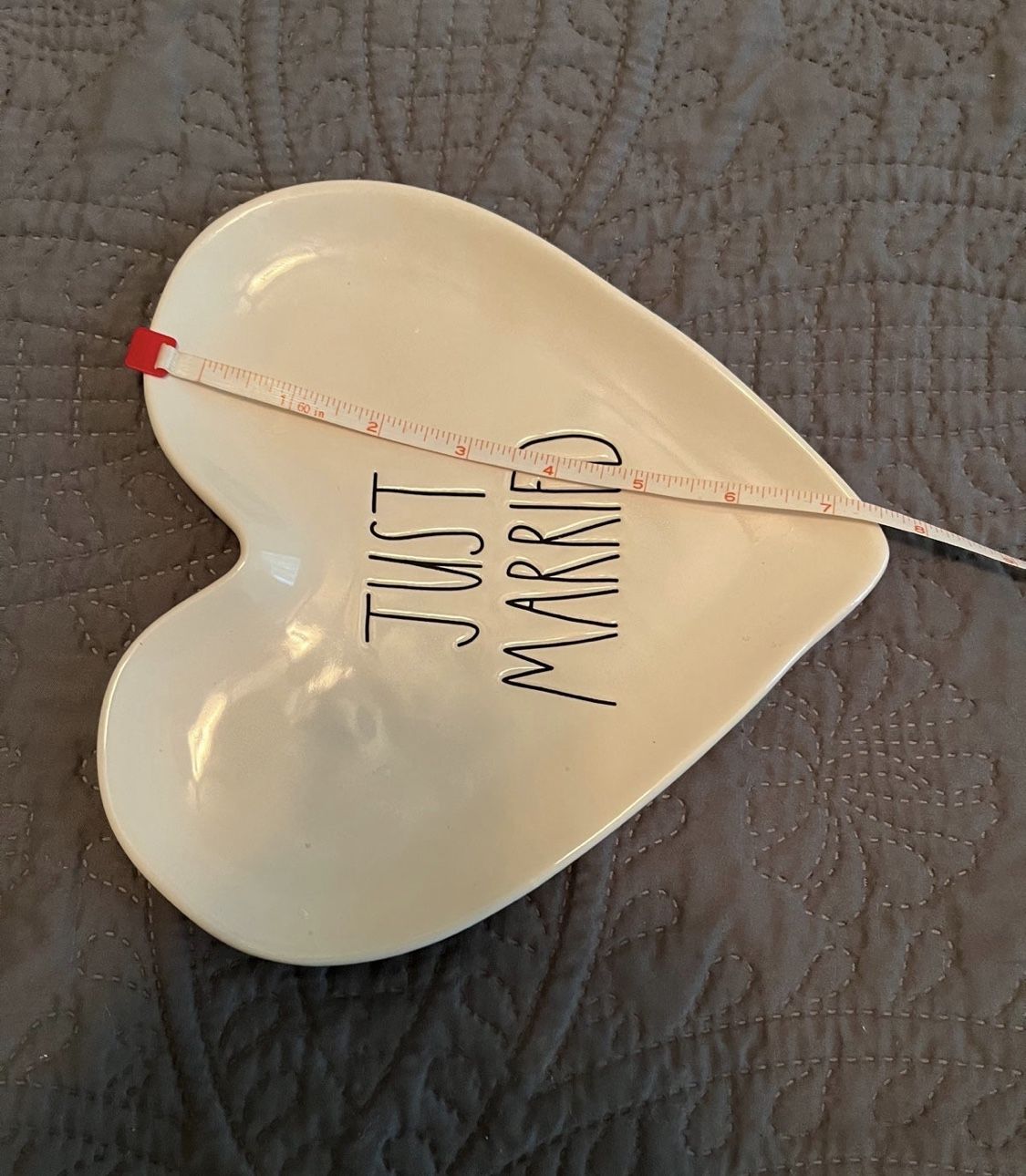 Rae Dunn Just Married Heart Dish perfect for a gift