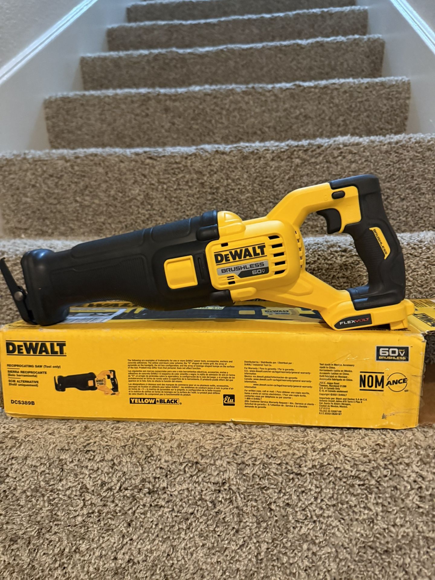 DeWalt 60V FLEXVOLT Recip Saw (Tool Only)New