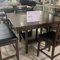 [OM] 🟪 Only $45 initial then take it home 🏡 Brand New  Fulton Espresso Dining Set