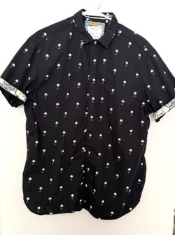 Men's Denim & Flower Ricky Singh Black Short-Sleeve Button-Up Shirt
