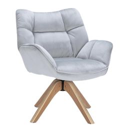  Single Boucle Armchair Single Sofa for Living Room Bedroom Office Guest Room Dining Room (Light Grey)
