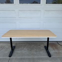 IKEA Adjustable Desk Setup – Desk, Chair & Shelf