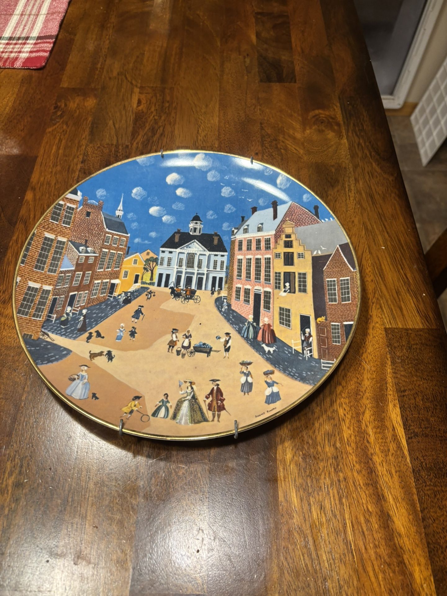 Old New York Robert Franke Colonial Heritage Museum Edition Plate