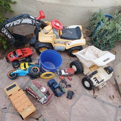 Kids outdoor trucks, cars etc