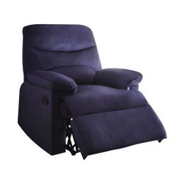 Dark Blue Manual Recliner Brand New Inside The Box Reclining Sofa Blue Recliner Brand New