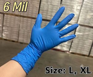 Blue 6mil Heavy Duty Nitrile Gloves for Sale