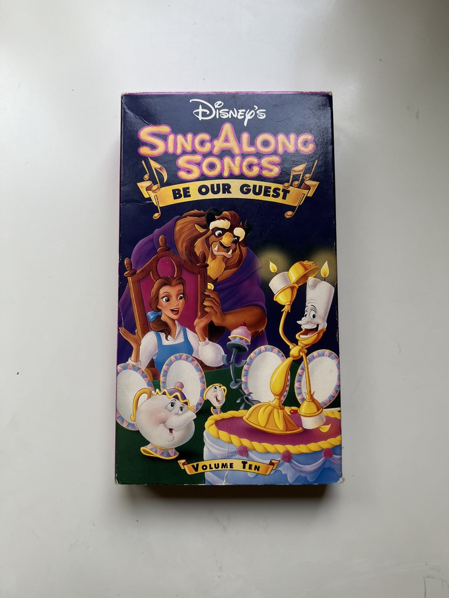 Disney Sing Along Songs Vol. 10: Beauty & The Beast - Be Our Guest VHS Tape 1992