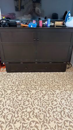 Tv stand/ roll out bed