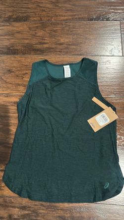 Asics Women's Sleeveless Athletic Shirt - Pine Green / Deep Teal - Size S - NWT