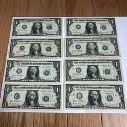 $1 Star Note Bill - Set of 8