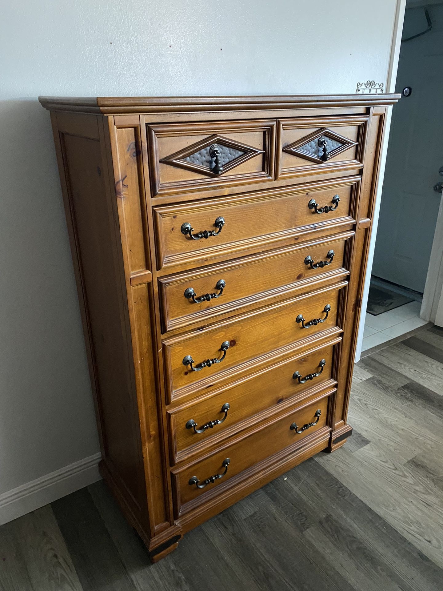 Six Drawer Wooden Dresser