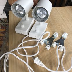 2 Tabletop Or Wall Mount Lamps