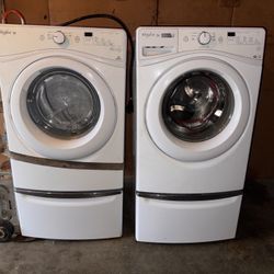 Whirlpool duet Washer And Dryer Set With Pedestals