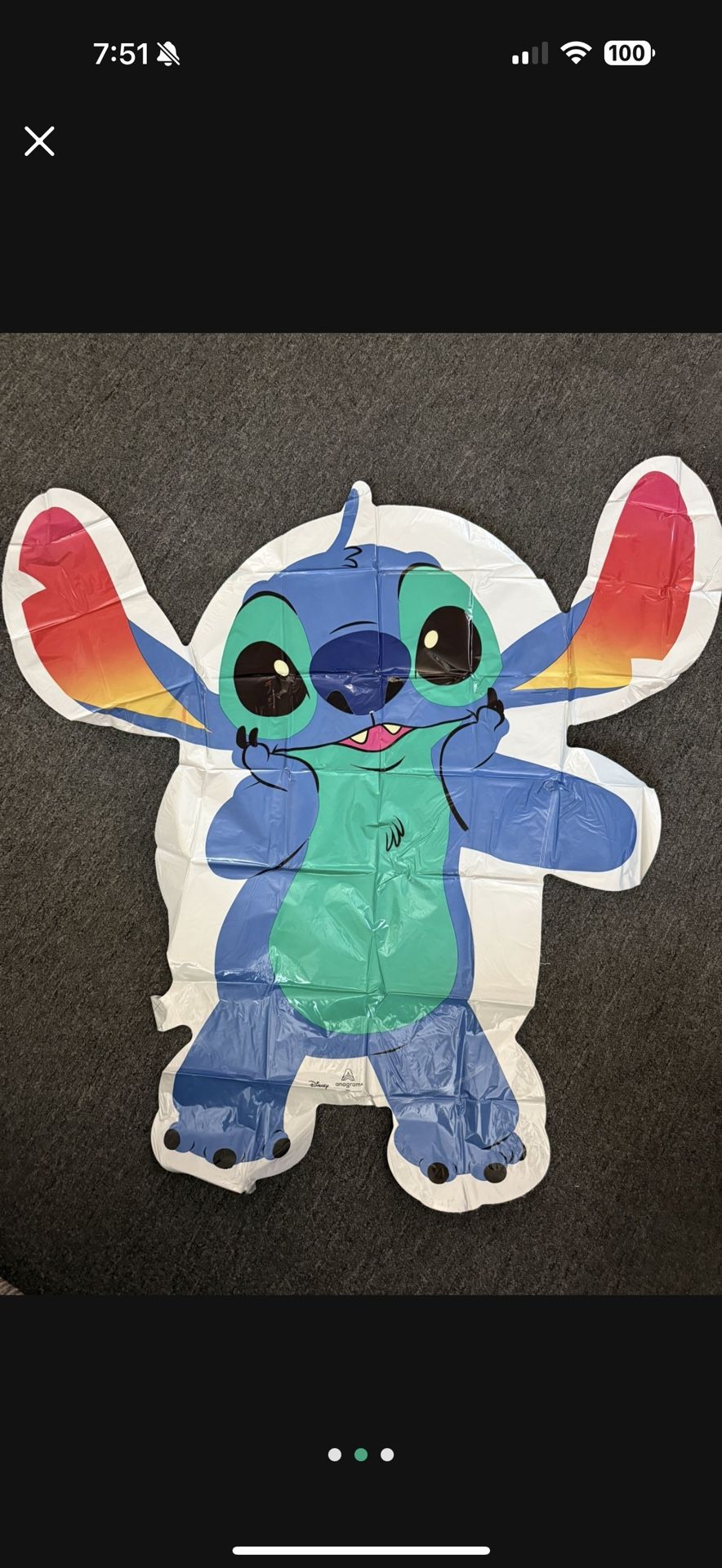 ‼️PLEASE DONT ASK IF AVAILABLE‼️STITCH SET OF 3 FOR BALLOON BOUQUETS