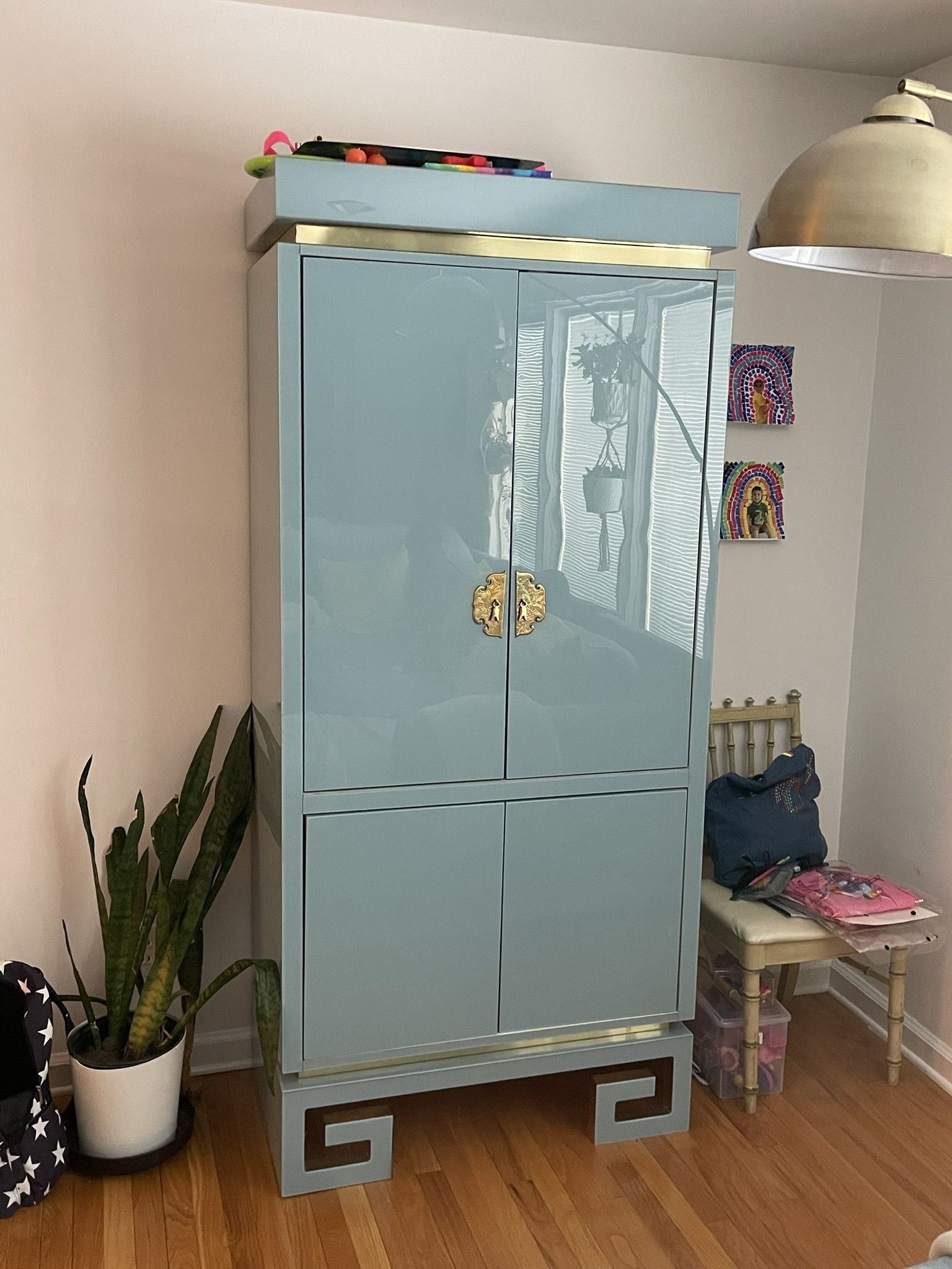 Antique Asian Inspired Cabinet