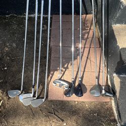 Golf Clubs Set – Ping, Cobra, Tommy Armour, Top Flite & Cleveland Launcher – 9 Clubs