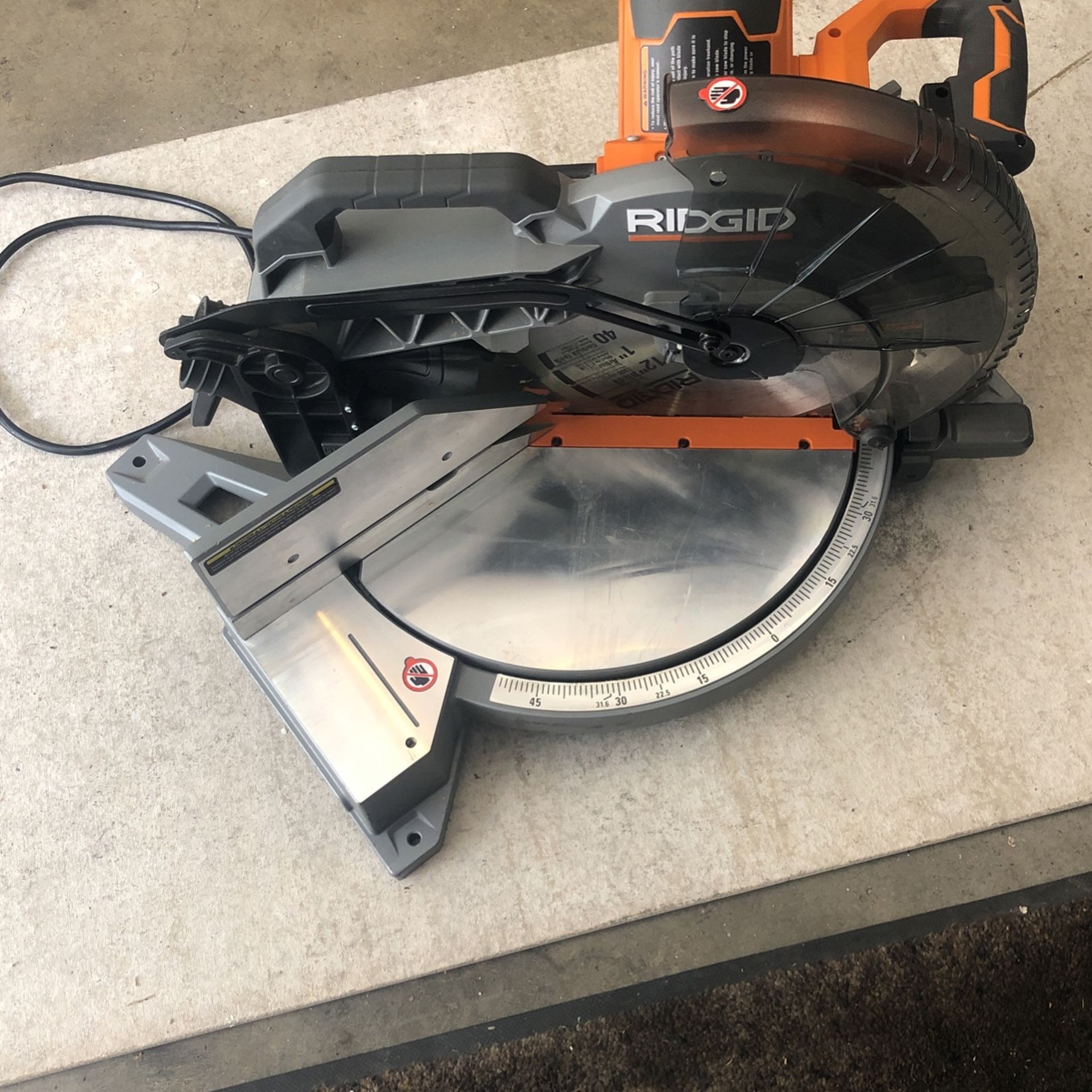 Ridgid Miter Saw 12’’ $199.00