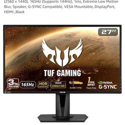 ASUS TUF Gaming 27" 2K HDR Gaming Monitor (VG27AQ) 165hz