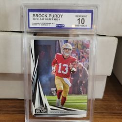 Brock Purdy Graded 10 CCG san Francisco 49ners