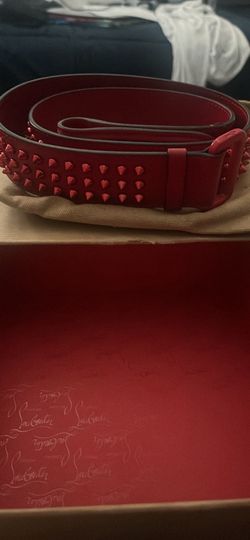 Christian Louboutin Spiked Leather Belt