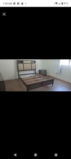 Nice 7 Drawer   Dresser Night Stand and Queen Bed Frame Set