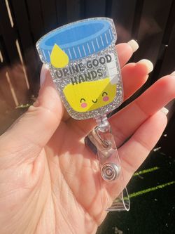 Nursing Lab Tech Badge Reel ID Holder