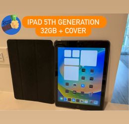 Apple iPad 5th Generation 32GB Wi-Fi + Smart Cover | Good Condition