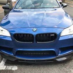 BMW 5 SERIES F10 M5 REAL CARBON FIBER FRONT SPOILER LIP BUMPER LIP 2012-2016