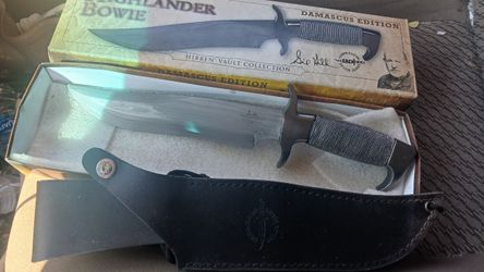 Gil Hibben HIGHLANDER Bowie Damascus EDITION