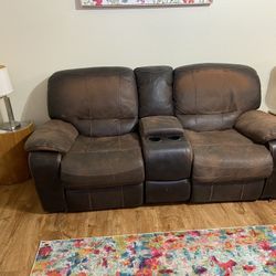 Brown Reclining Sofas