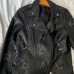 Karl Lagerfeld leather jacket 