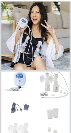 Ameda MYA Joy Plus Electric Breast Pump | Rechargeable | Hospital Grade | Includes HygieniKit & Ameda Pump Parts | Portable Breast Pump Hands Free