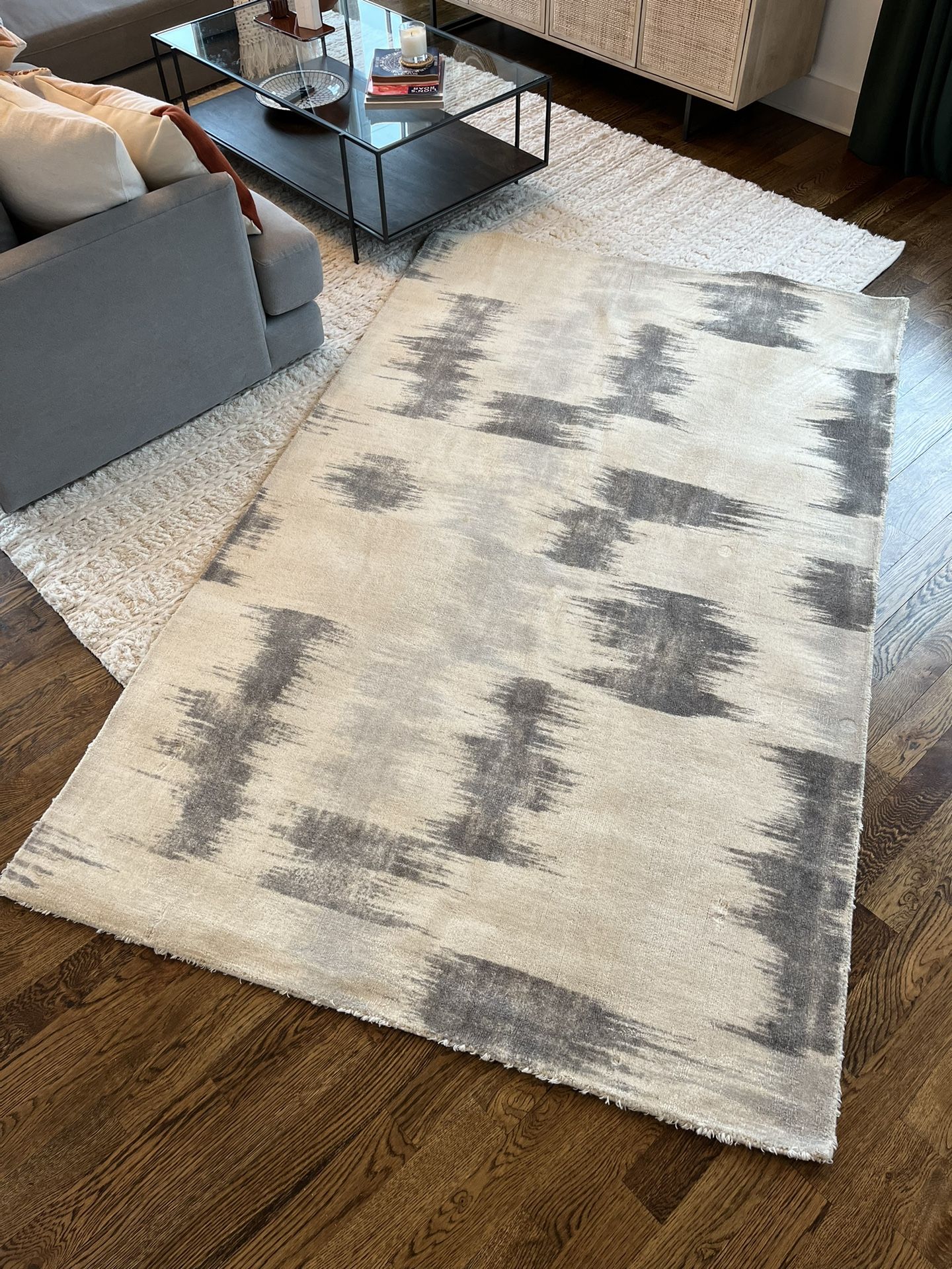 West Elm Wool Ikat Rug