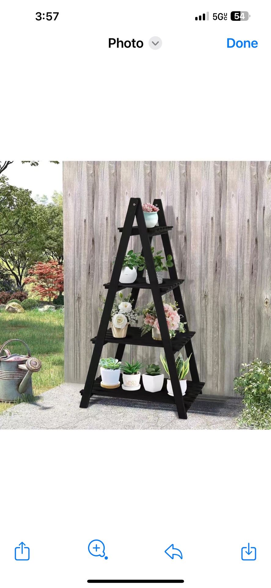 Wooden ladder organizer assembled ready to go Brand new in box $20 each Measurement in picture bl