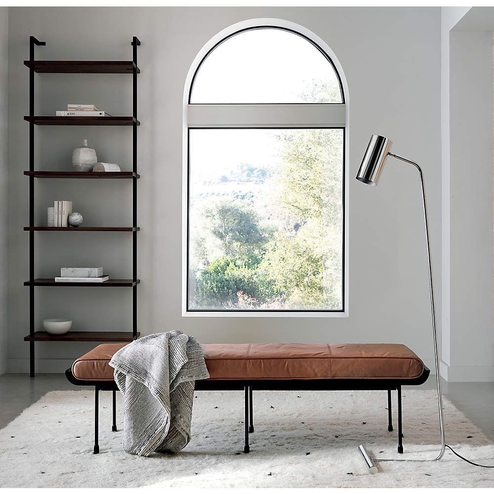 CB2 Helix Walnut Wall Mount Bookshelf 96” - $200 Each