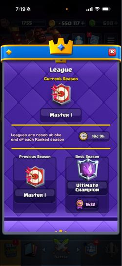 Clash royal account