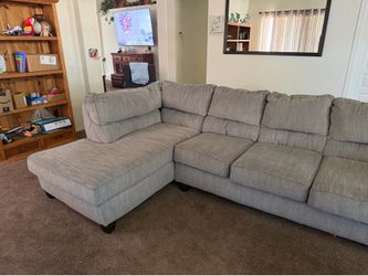 Gray L Shaped Couch