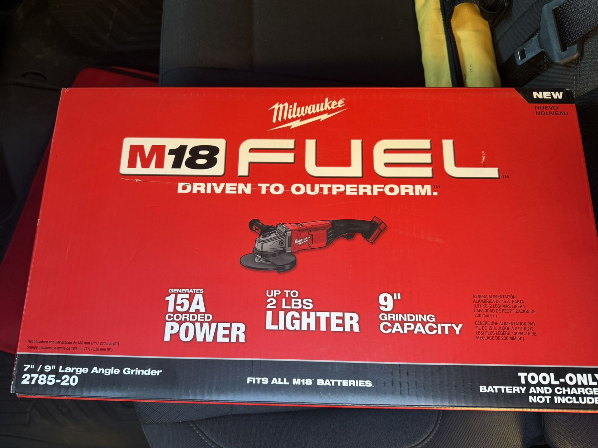 Milwaukee M18 Fuel 7"/9" Large Angle Grinder and M18 Cordless Grease Gun with battery. All brand new in the box. $500 firm