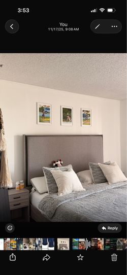 Bed plus night stand