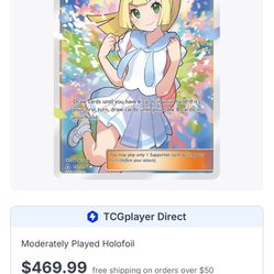 Pokemon Lillie Ultra Prism Heavily Played