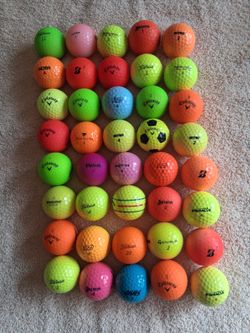 40 assorted Colored Golf Balls