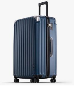 New LEVEL8 Grace Luggage, 28 Inch Hardside Suitcase, Abs+Pc Harshell Spinner Luggage with Tsa Lock, Spinner Wheels, Blue, 28 Inch