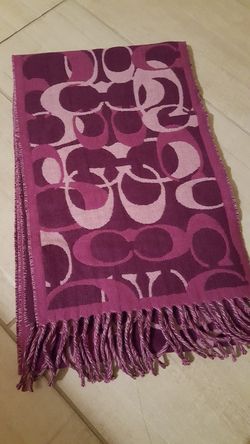 Coach double sided scarf