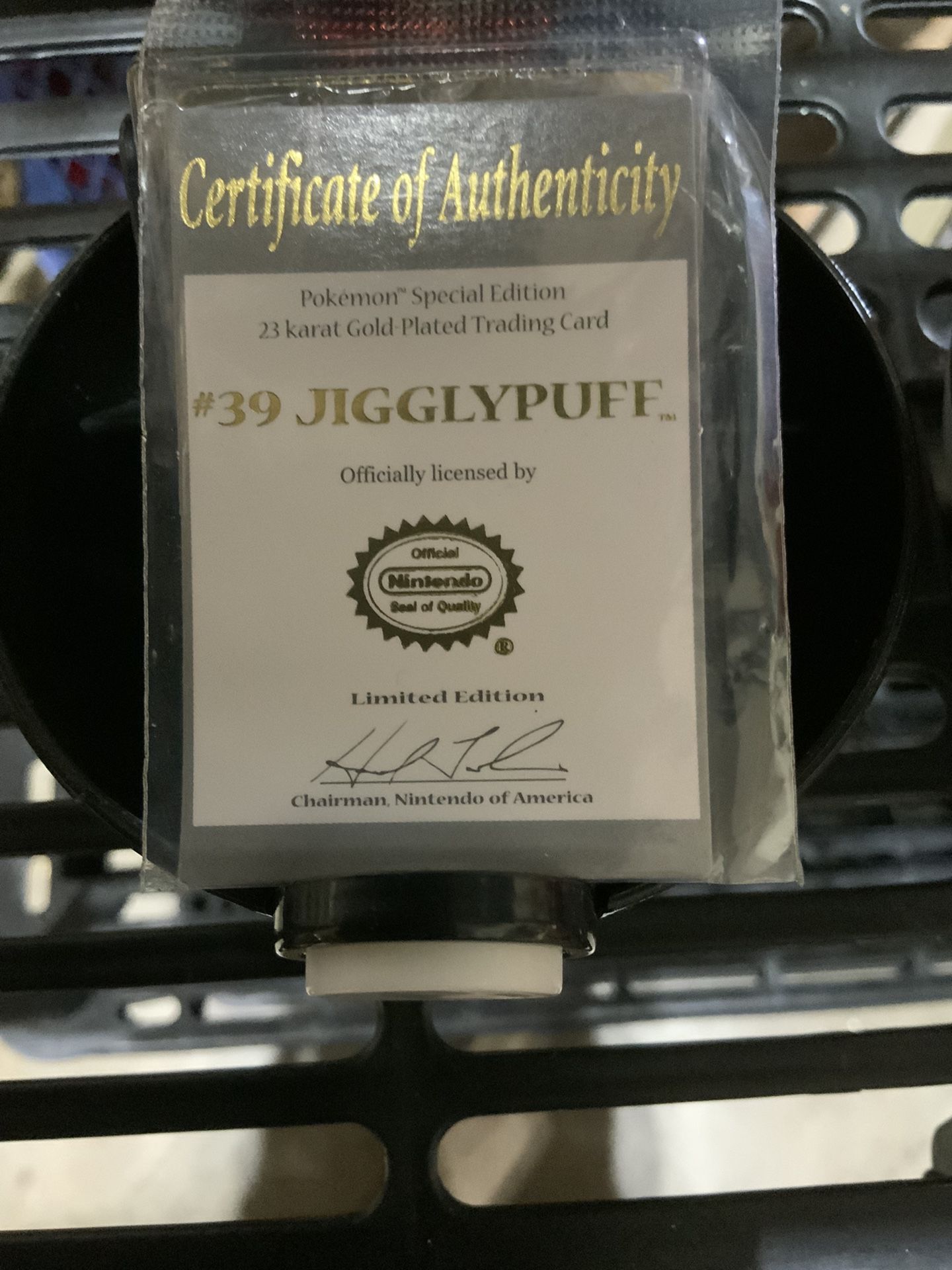 3 Pokmon Burger King toys 1999 Jigglypuff Poliwhirl Togepi Limited Edition Gold Cards With the certificate 3 Pokmon Burger King toys 1999 Jigglypuff Poliwhirl Togepi Limited Edition Gold Cards With the certificate