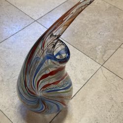 Art deco Glass Vases Large 