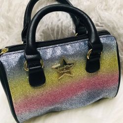 Luv Betsey Johnson Rainbow Glitter Mini Satchel