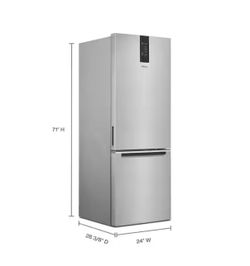 🔥 NEW Whirlpool Garage Ready Stainless Bottom Freezer Refrigerator 24” – Fingerprint Resistant 🔥